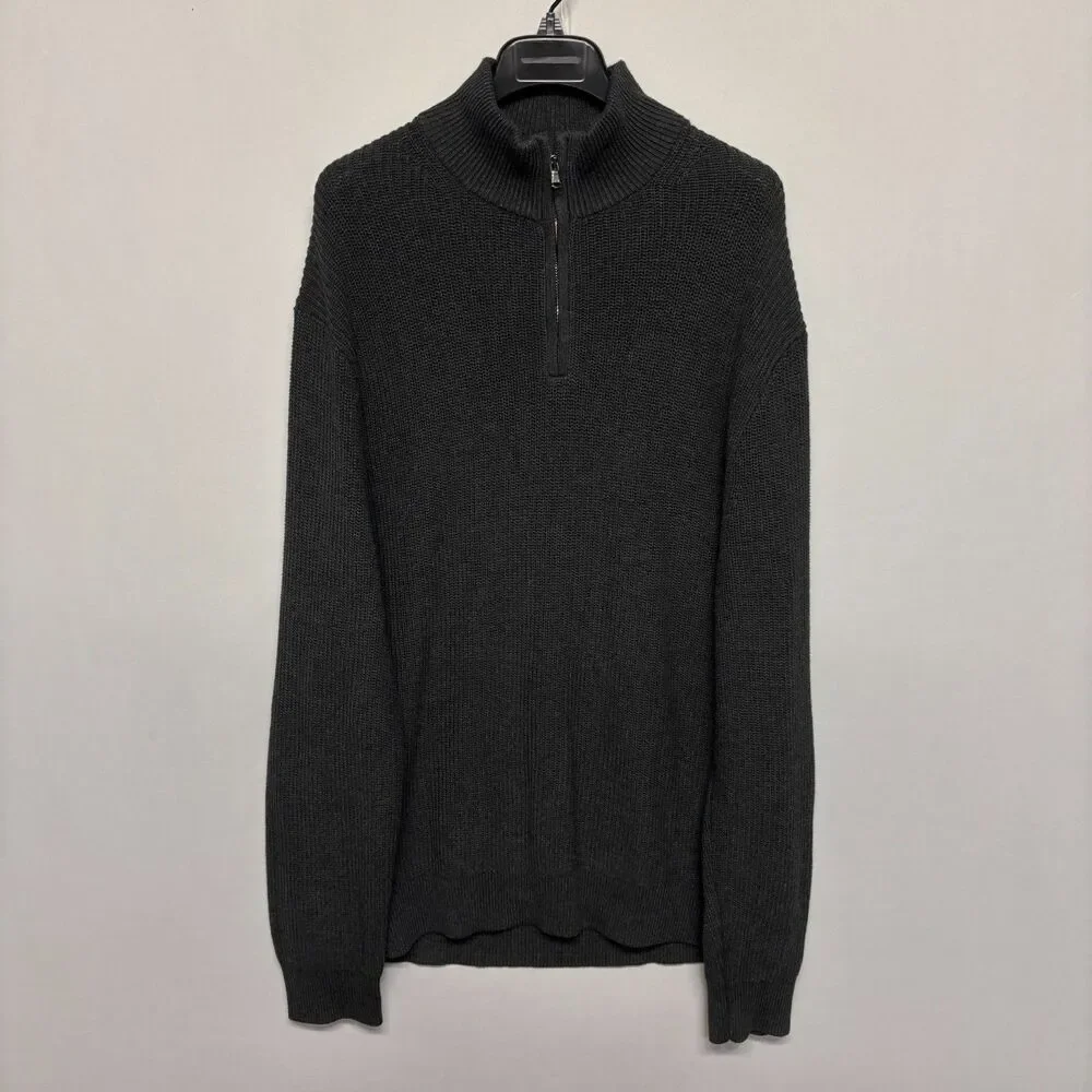 J. Crew Men Fisherman Knit 1/4 Zip Pullover Sweater Size XXL 2XL HO25 D129 -15